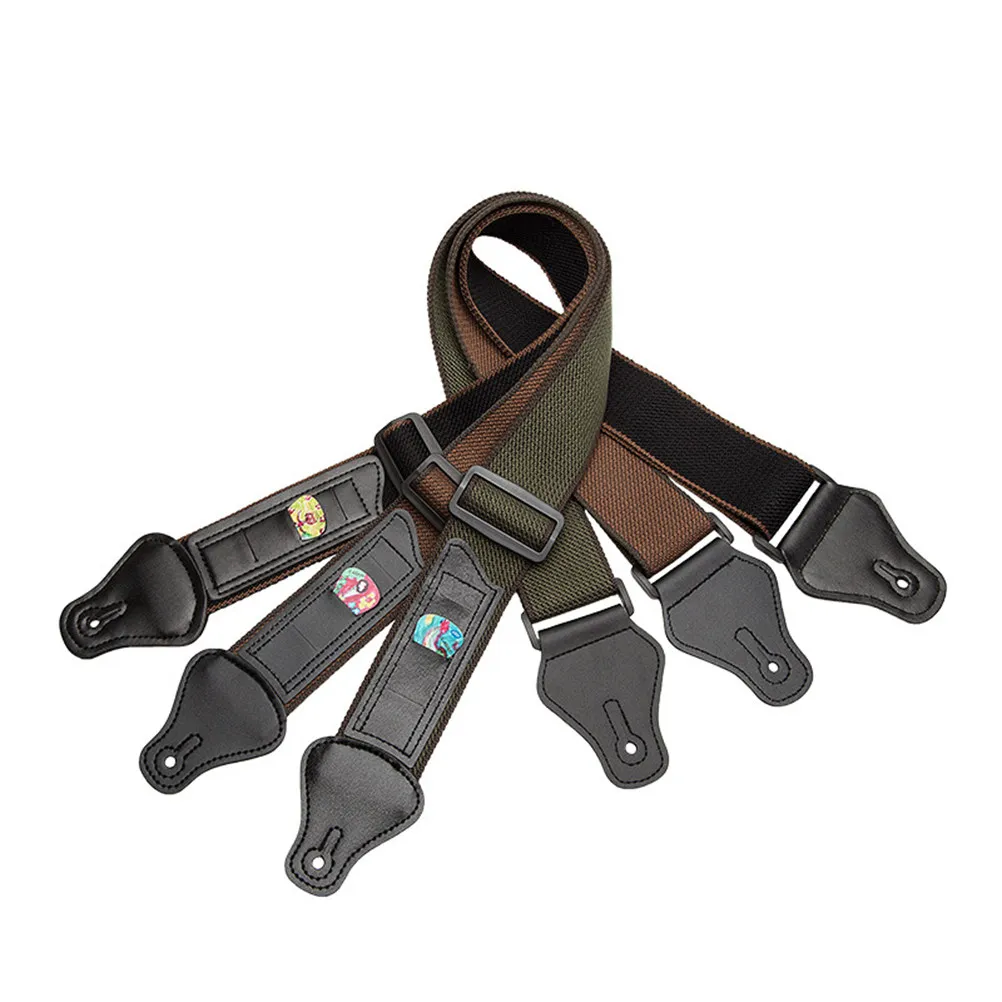 Adjustable Guitar Strap Cotton Comfortable Thickened Shoulder Pads 158Cm Waterproof Shoulder Belt for Acoustic Electric Bass