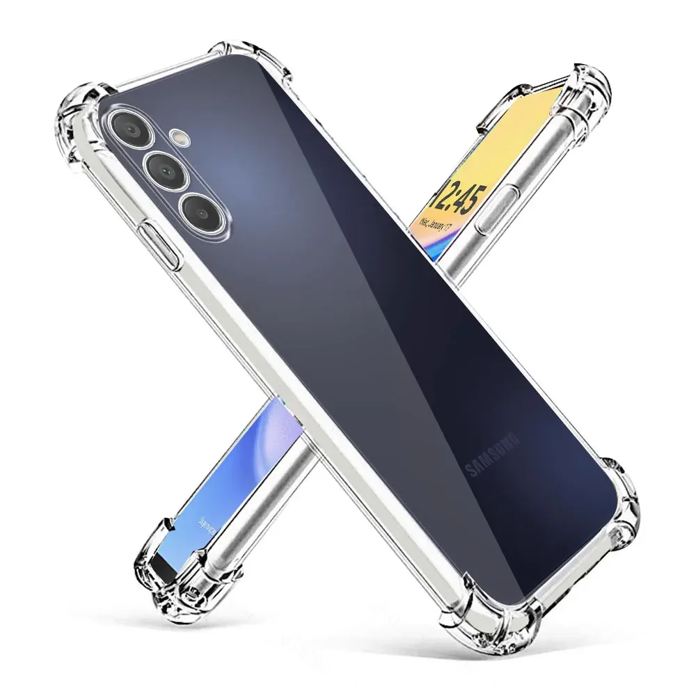 For Samsung Galaxy A16 5G SM-A166E Case Clear Silicone Soft Phone Case For Samsung A16 Transparent Shockproof Protect Back Cover