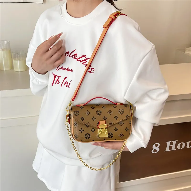 

Classic Stylish Designer Paris Diaper Bag Luxury Elegant Simple Leather Tote For Women Minimalist Vintage Shoulder Bag