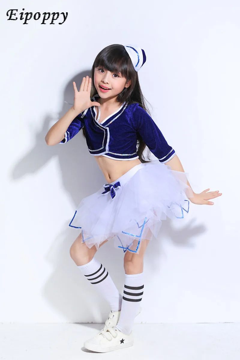 Clothes Children Modern Dance Street Dance Clothing for Girls Jazz Costumes