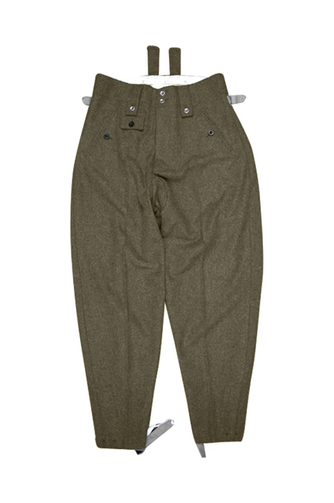 GUWB-101 WWII German Heer M43 brown wool trousers keilhosen