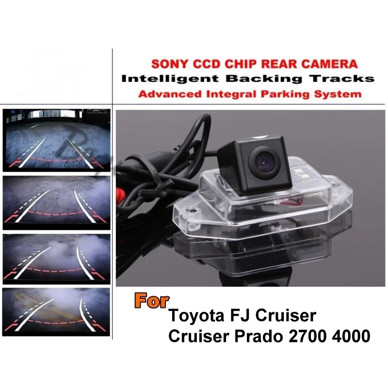 

For Toyota FJ Cruiser Land Cruiser Prado 2700 4000 Smart Tracks Camera HD CCD Intelligent Dynamic Parking Car Rear View Camera