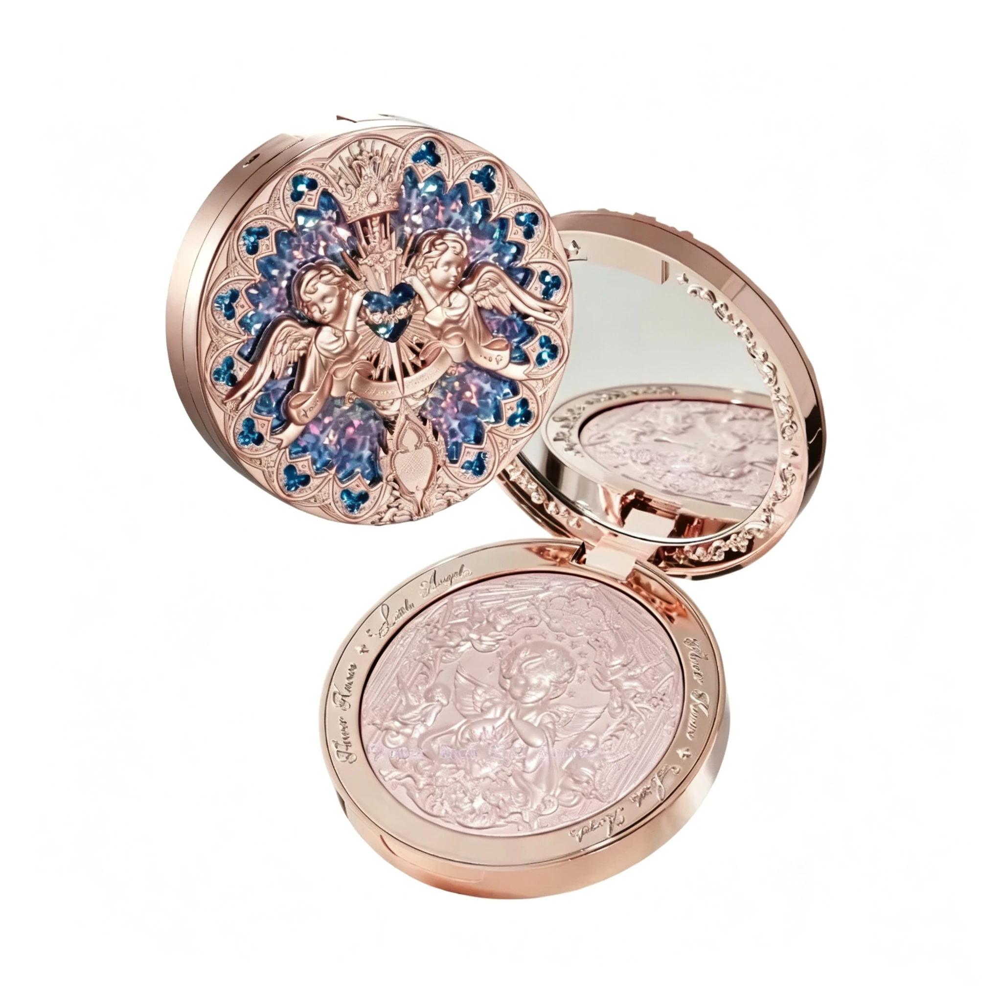 Flower Knows Little Angel Embossed Highlighter Natural Brightening Water Light Three-Dimensional Contour Powder