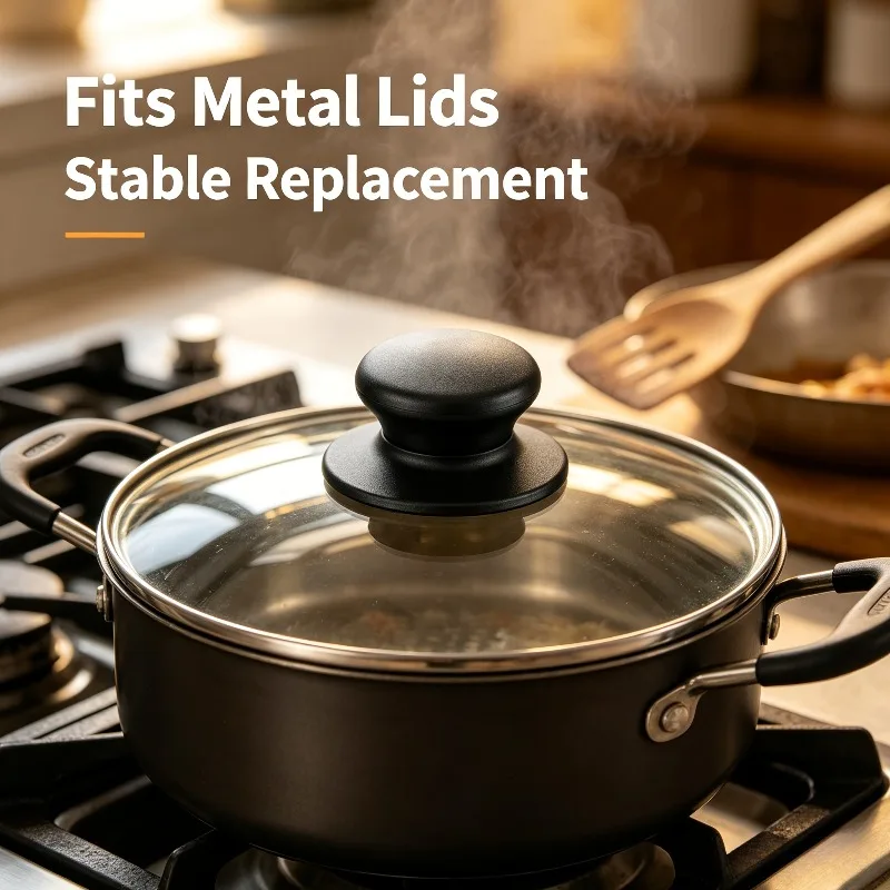 Non Slip Heat Resistant Harmless Cookware Lid Grip Replacement Simple Installation Kitchen Pot Accessory