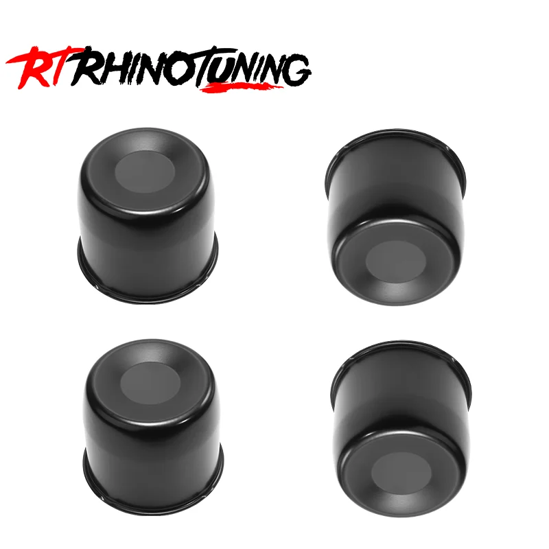 RhinoTuning 2/4Pcs 108mm(4.25in) Hub 93mm(3.66in) H Push Through Center Caps Fits 4.25" Bore 3.66" H Trailer Wheel Center Caps