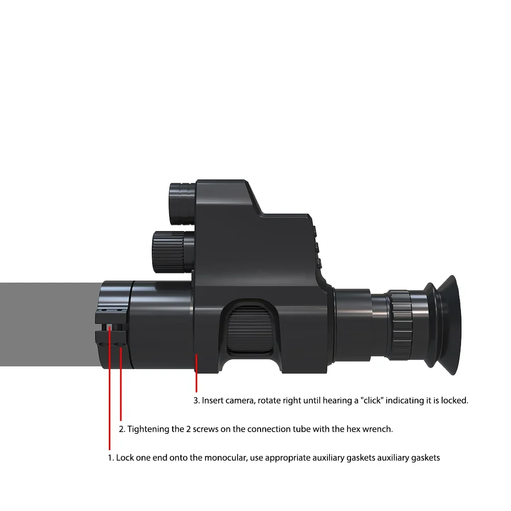 Ensemble d'Imagerie Non Thermique de 850nm, Dispositif de Vision Nocturne pour la html en Plein Air, HD, Document Complet