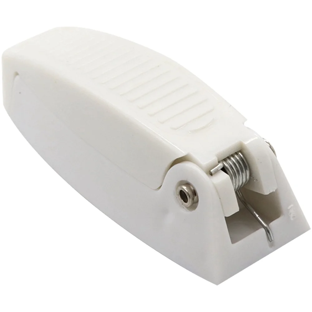 RV Hatch Fastener RV Baggage Door Catch For Travel Security White Quick Setup Process ABS Material Construction