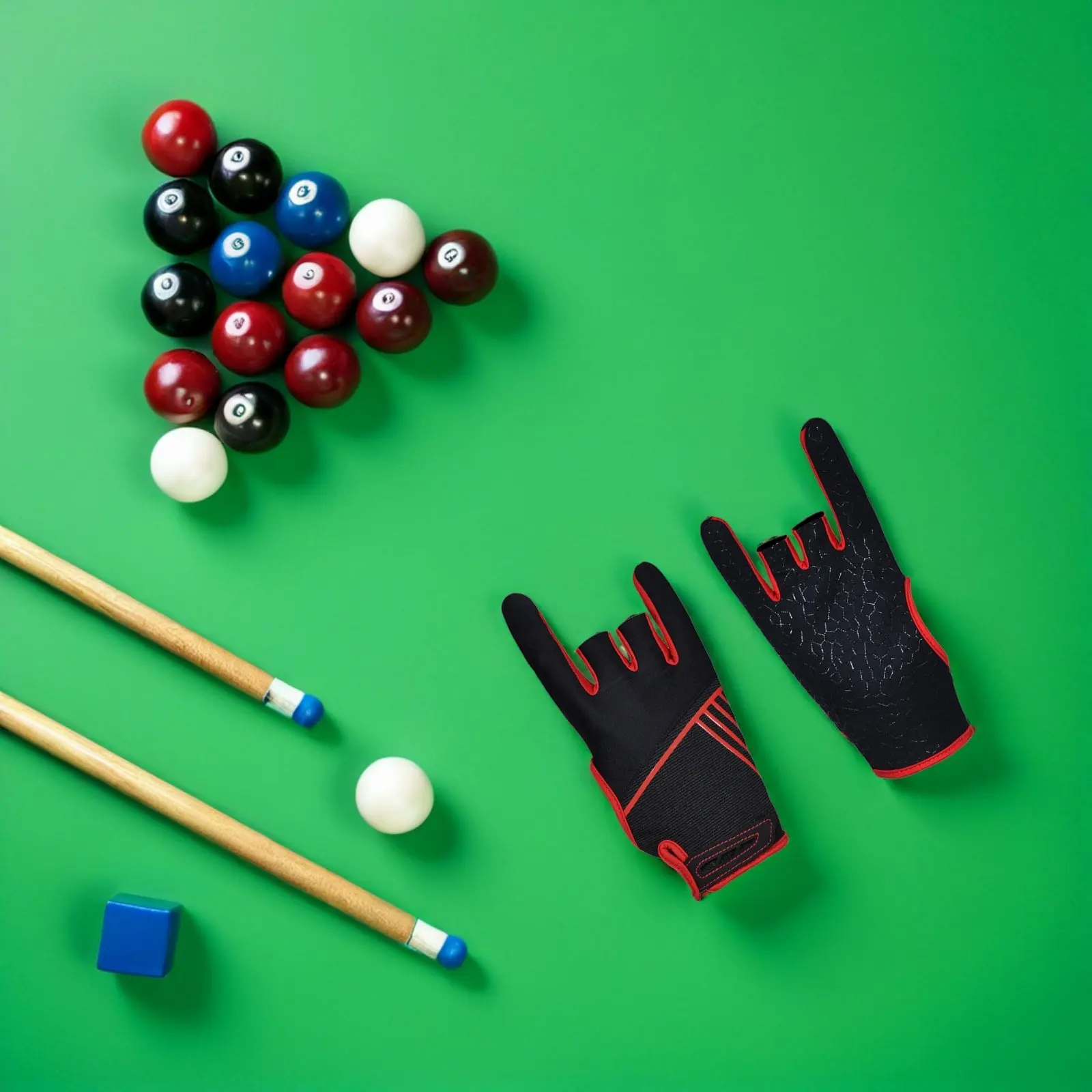 

1Pair Breathable Bowling Gloves with Anti-Slip Silicone Grip 3-Finger Design Enhanced Palm Comfort Fit S M