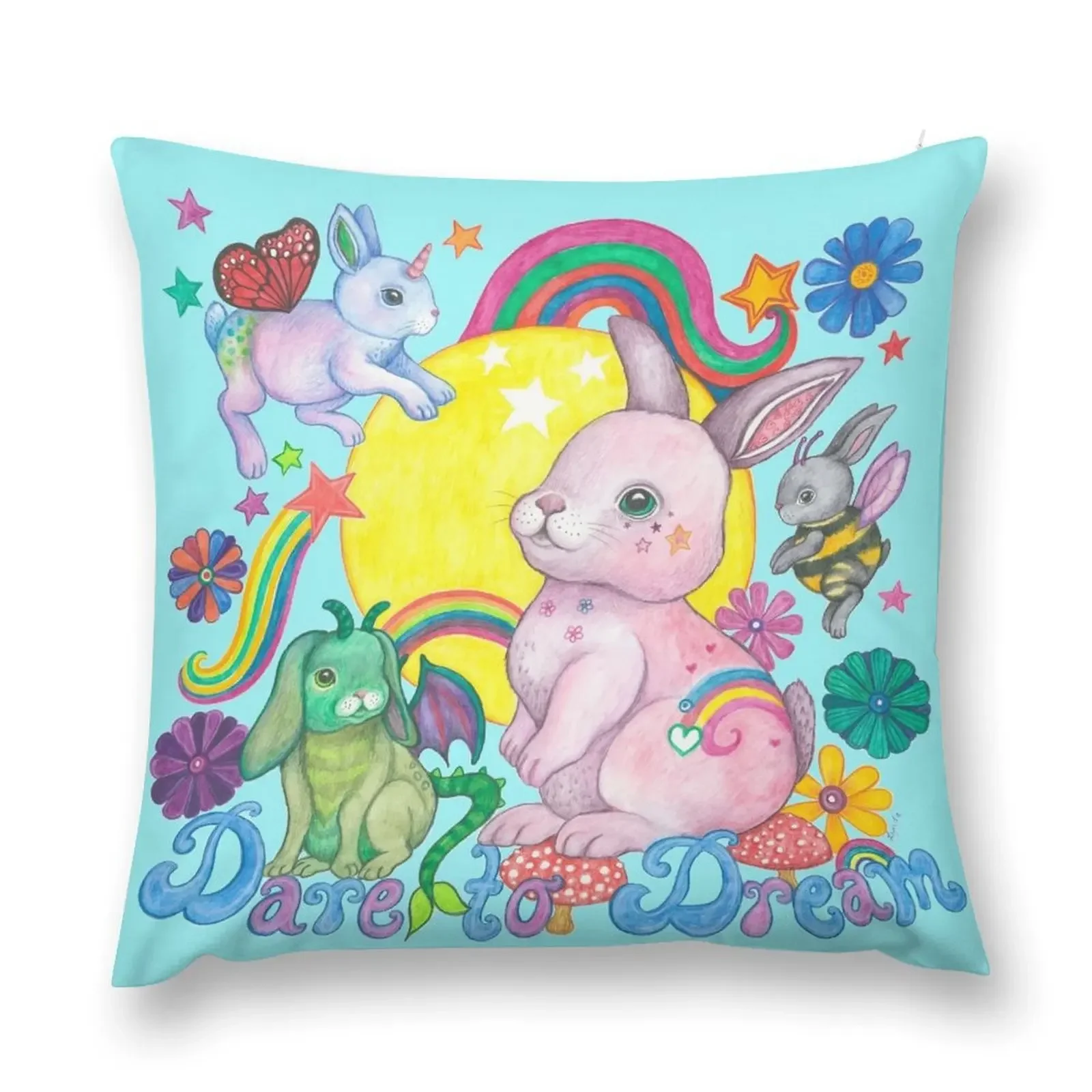 Dare to Dream Throw Pillow Ornamental Pillow Pillow Cases