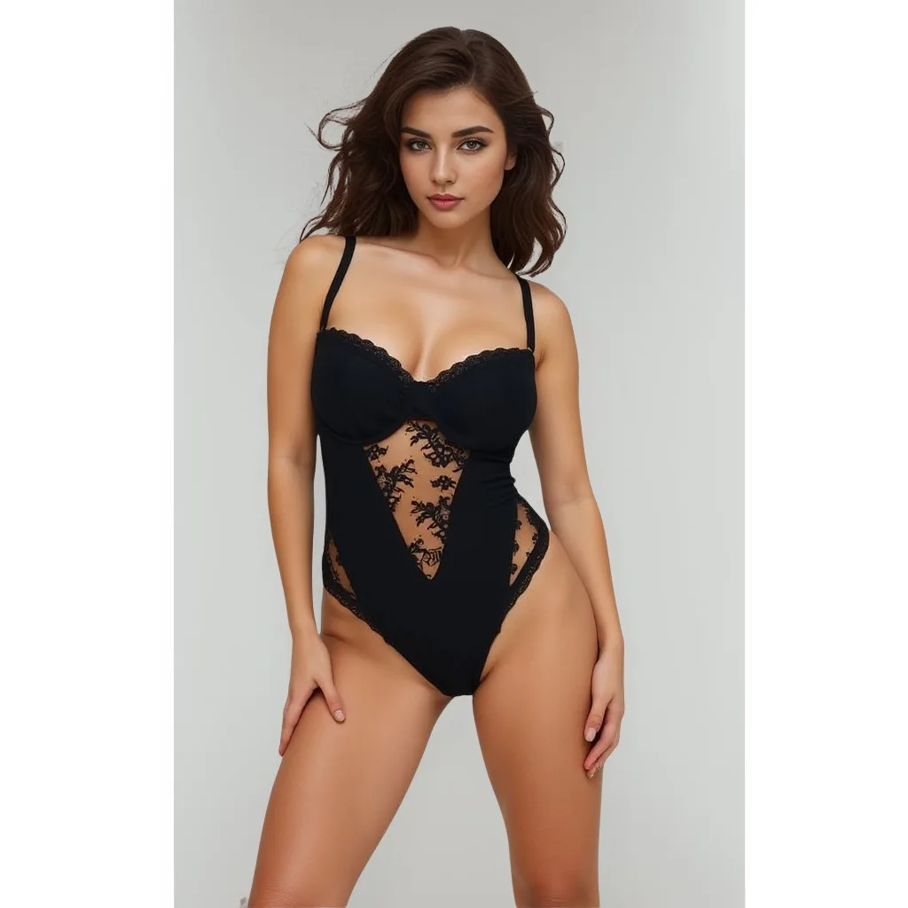 

Нижнее белье в европейском и американском стиле, сексуальное цельное сексуальное нижнее белье с открытой спиной и геометрическим рисунком 26752