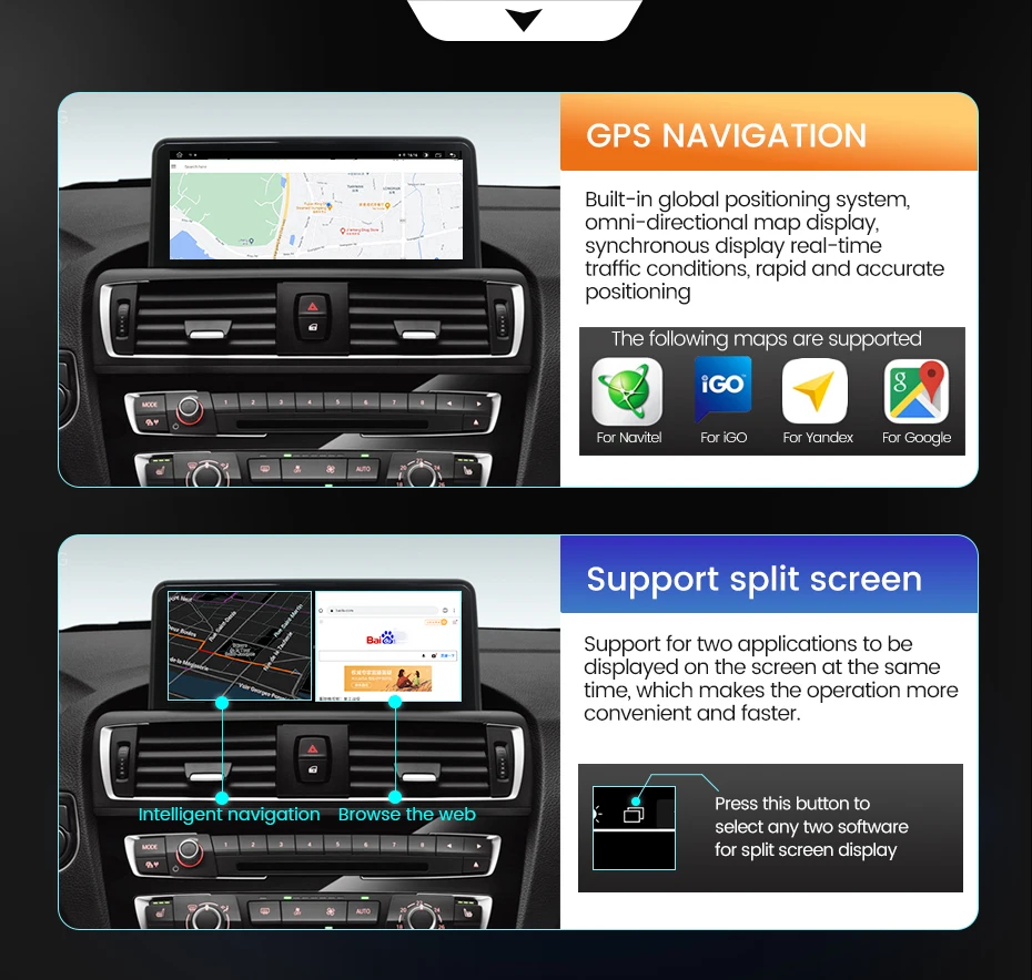 Linux-System EU-Store Kabelloses Carplay Android Auto Multimedia-Display für BMW 1 2 3 4 Serie F20 F21 F22 F30 F31 F32 F33 F34 F36 4G LTE BT5.0 – Detail 27
