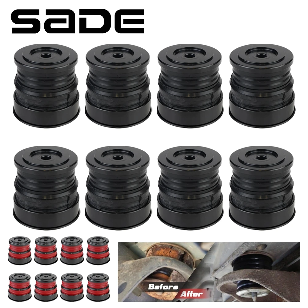 8Pcs Silicone Body Mount Kit for 2008-2016 Ford F-250 F-350 Regular/Extended Superior Crew Cab Mount Bushings Improve Bumpy Ride