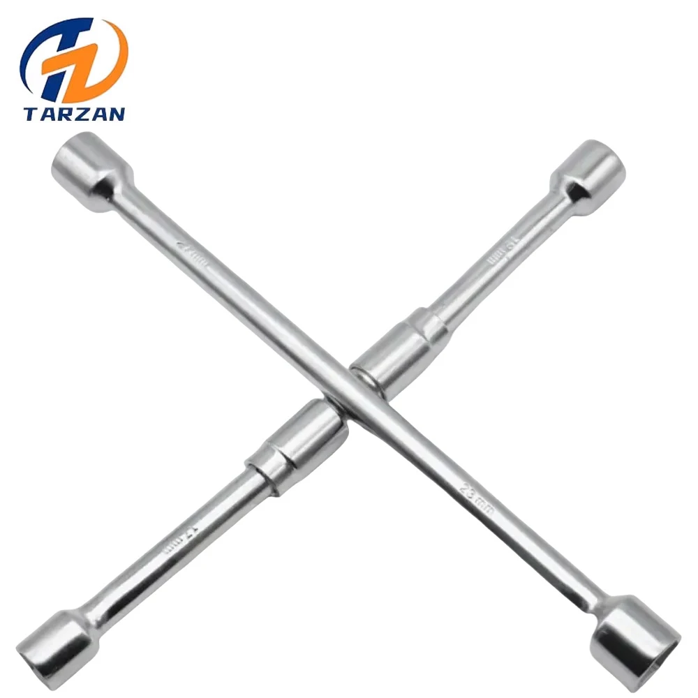 

1 Pcs 4-Way Folding Cross Wrench Car Wheel Repair Tool Auto Socket Spanner Adjustable Change Nut Tire Lug Remover Tool