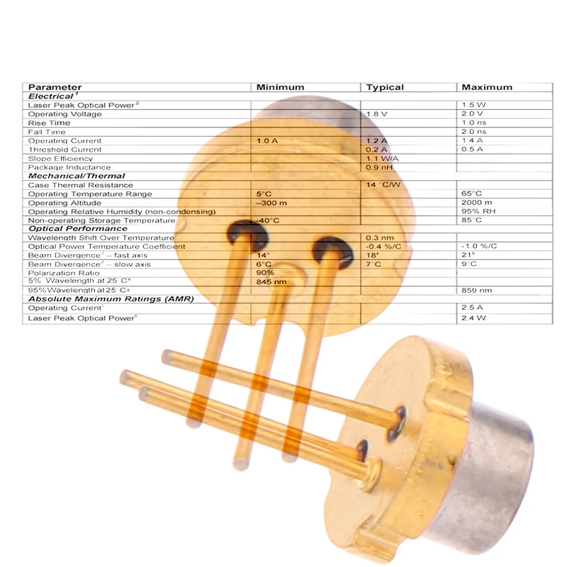 Metal 850Nm 1W 1000… - image