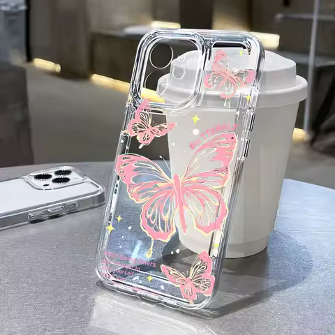 Butterfly Soft Case For Samsung A56 5G A55 A36 A16 A15 A35 A54 A34 A53 A52 A22 A14 A13 A05s S25 S24 Ultra S23 S21 S20 FE Cover