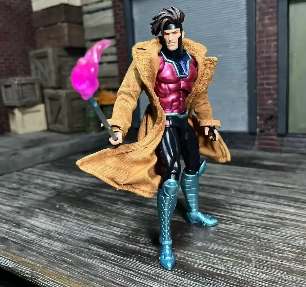 الأصلي Ct اللعب Gambit الشكل Mafex 131 X-Men ولفيرين Shf أنيمي عمل الشكل تمثال تمثال نموذج لعبة أطفال هدية مخصصة #5