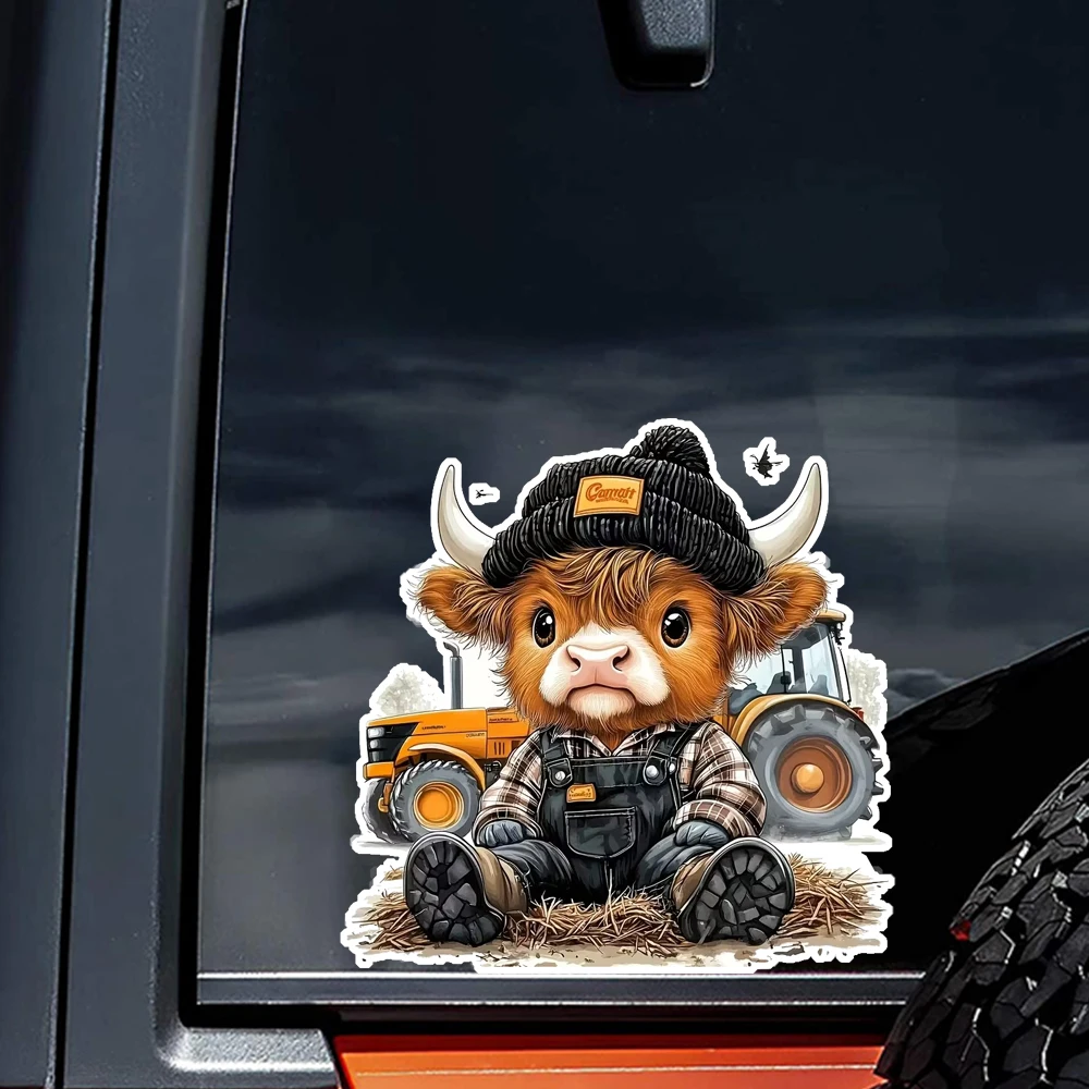 

Cute Cow Decal, Waterproof Car Sticker, Exterior Decorative Accessories, Used for Motorcycle, Laptop, Window and More