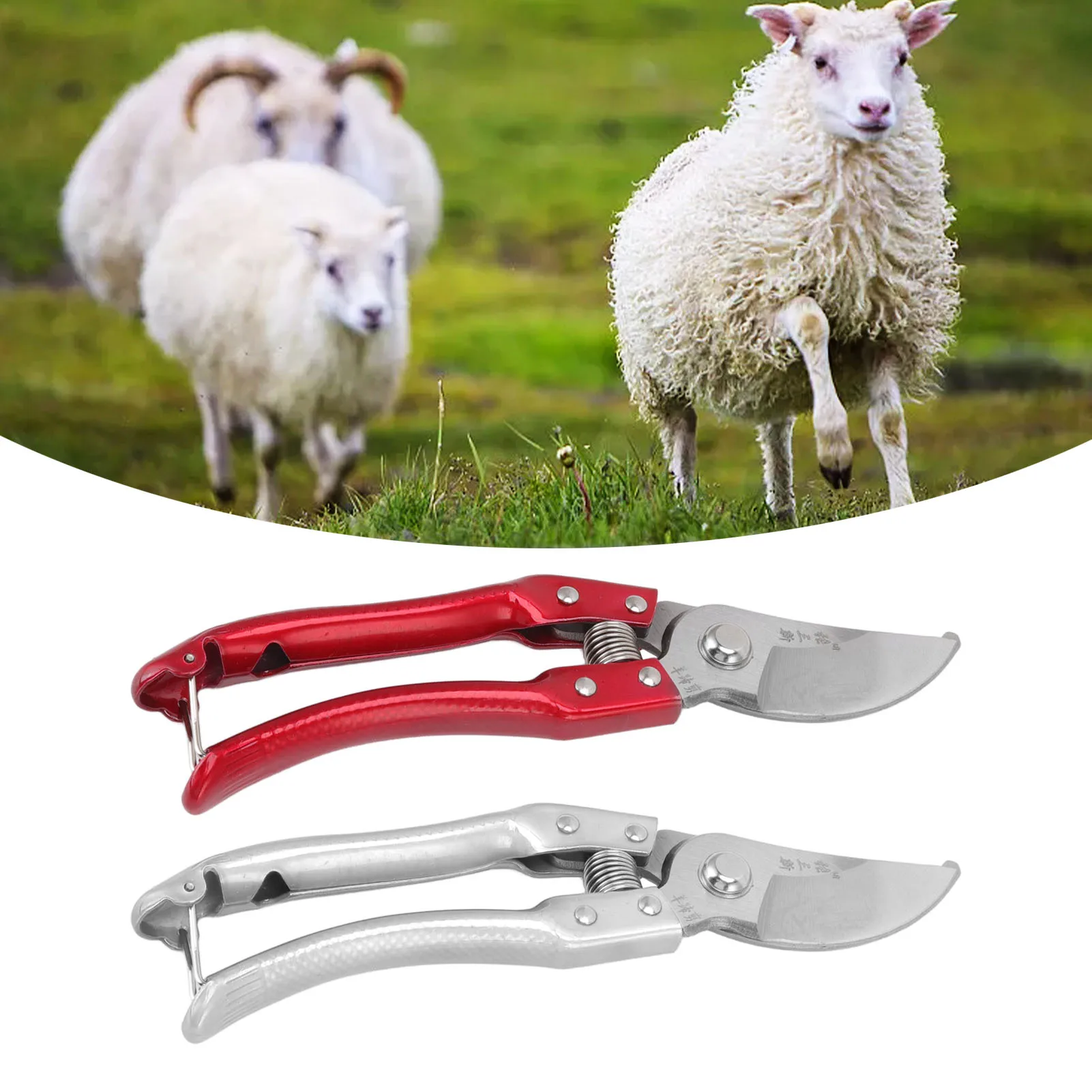 Tijeras para pezuñas de oveja, herramienta de ajuste de pezuñas, recortadores de pezuñas de cabra, tijeras para manitas de cerdo, alicates, herramienta de reparación de recorte de uñas de punta de Animal