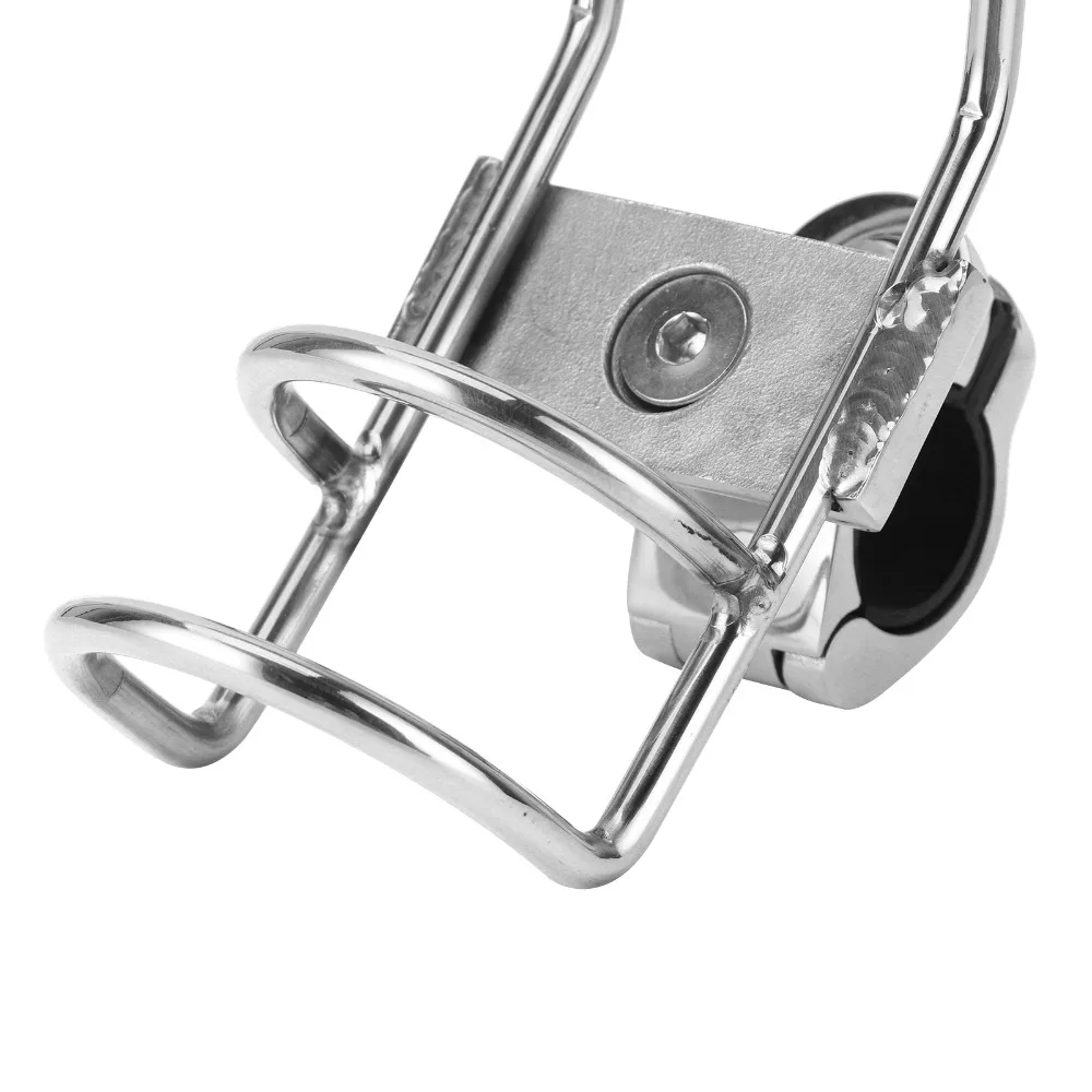 

Antirust 25mm Fishing Rod Rack 32mm Built-in Rubber Pad Pole Bracket 316 Stainless Steel Support Base Fishing