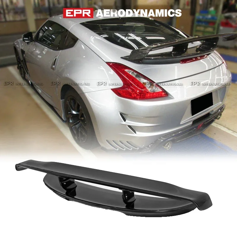 Rear Spoiler For 2009 onwards Nissan Fairlady 370Z Z34 VRS2 Style Fiber Glass Unpainted Trunk Wing (1360mm) Exteior Aero kits