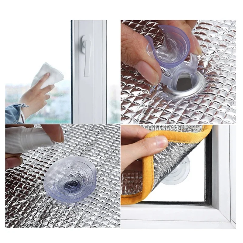 Window Sunshade Film Household Sunshade Protection Pad Aluminum Foil Insulation Film Sun Room Anti-Ultraviolet 50X50