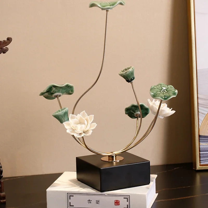 

New Chinese style fresh decorative ceramics entry-level luxury home decor flash purchase
