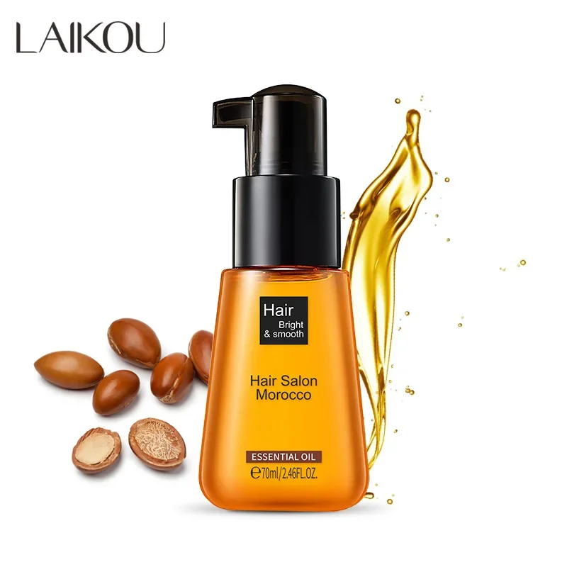 

LAIKOU Hair Care Moroccan Pure Argan Oil Hair Essential Oil For Dry Hair Multi-functional Argan Care Products For Woman