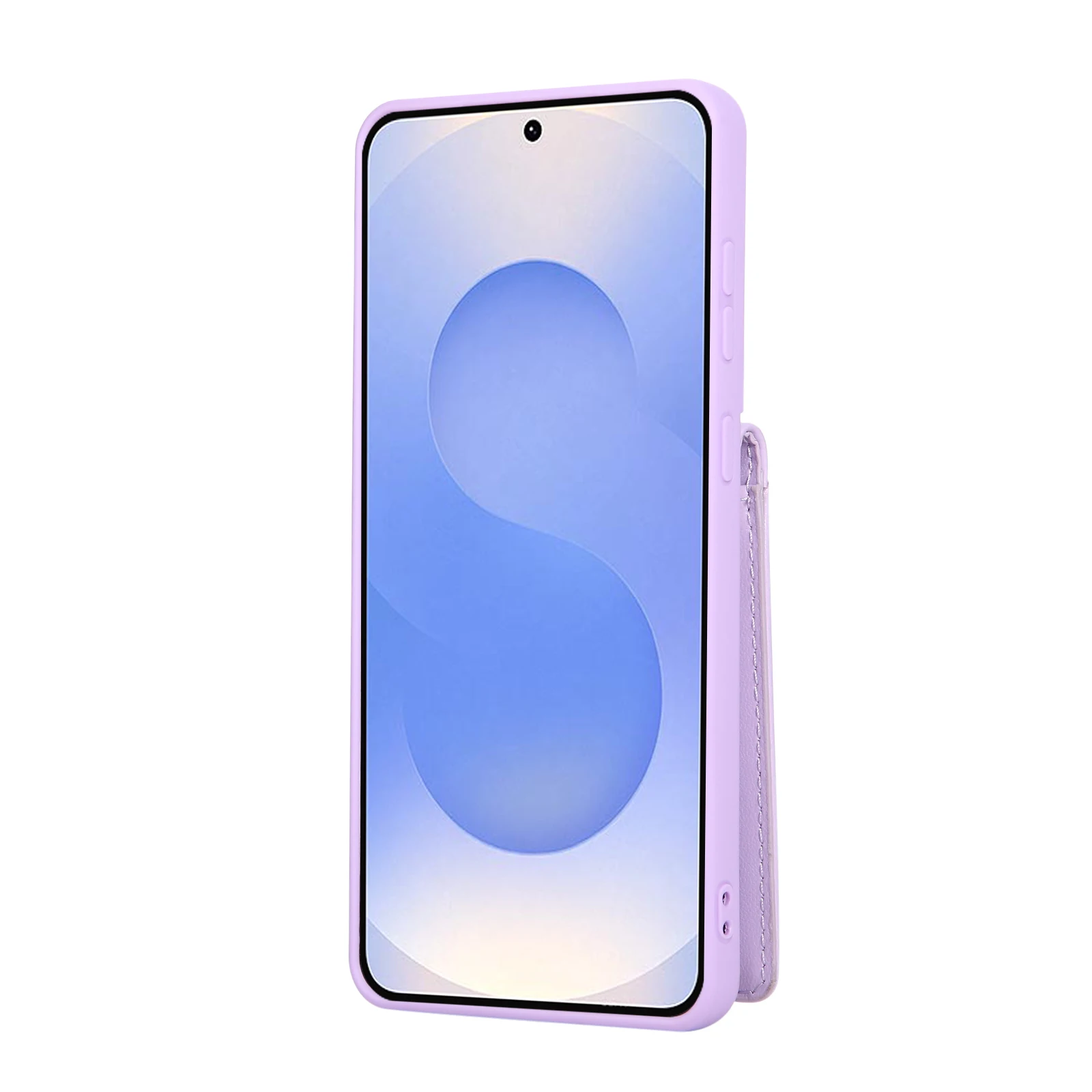 Dompet Kulit dengan Resleting dan Slot Kartu untuk Samsung S25 Ultra S24 Plus S23 S22 A13 A04, Pelindung Ponsel Anti Benturan dengan Penyangga