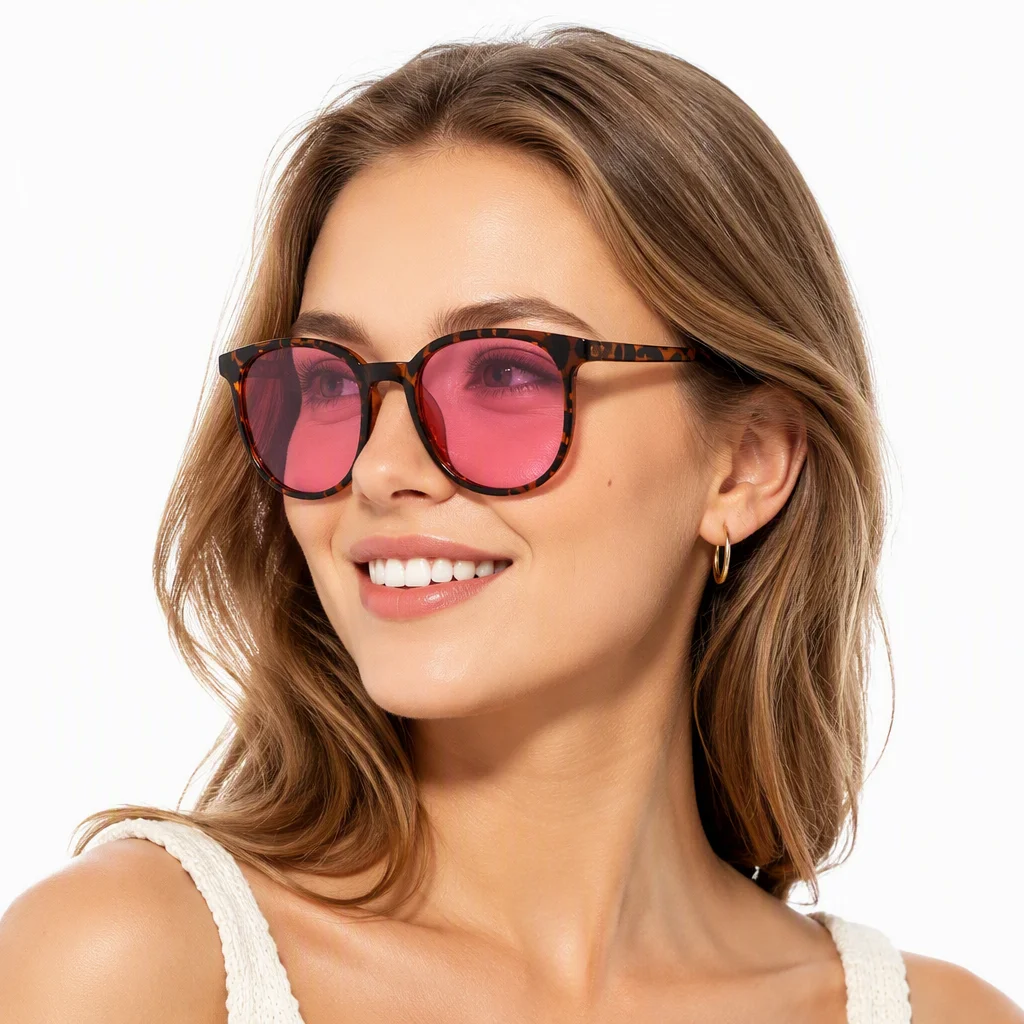 Luxury TR90 Square Anti Blue Light Sunglasses Men Women Lightweight UV400 Shades Trendy Retro Daily Phone Computer Glasses view 3