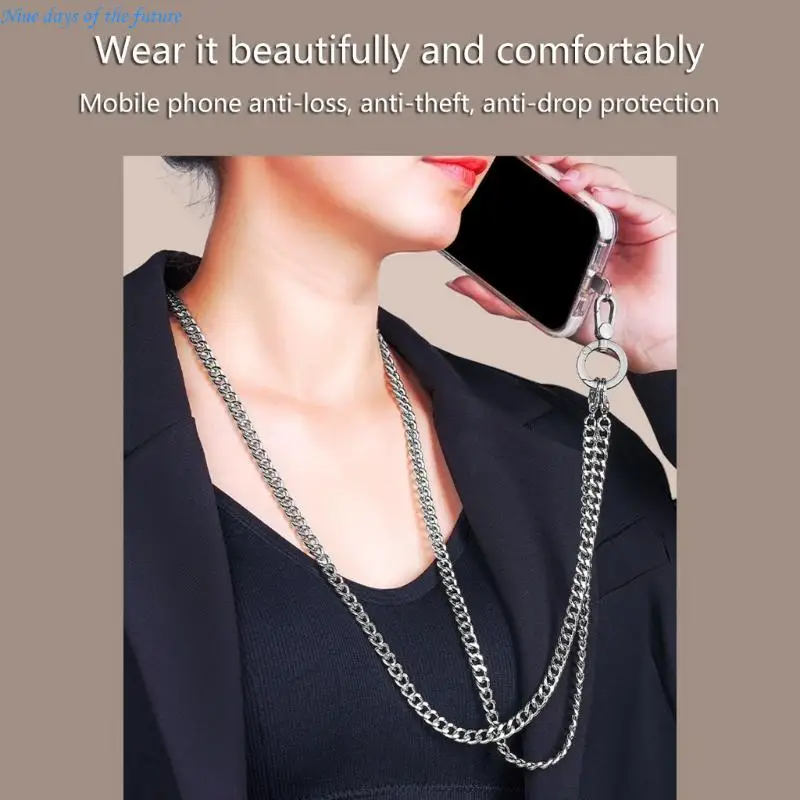 

Ergonomic Phone Neck Strap with 360 Swivels Hook Phone Strap Crossbody Chain E65A