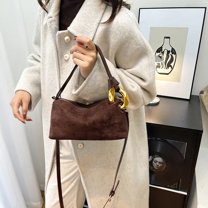 حقيبة وسادة نسائية فاخرة لعام 2025، محفظة كتف متعددة الاتجاهات من الجلد الطبيعي، حقيبة كلاسيكية للتنقل والمواعدة في العمل #3