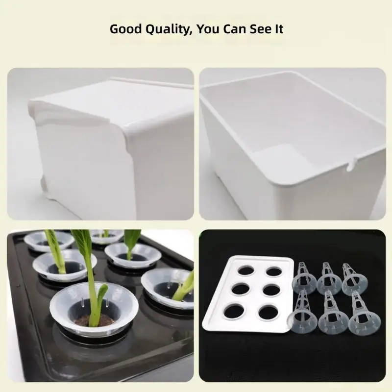 QX2E Modern Hydroponic Nursery Garden Pot For Healthy Vegetables And Decorative Greens