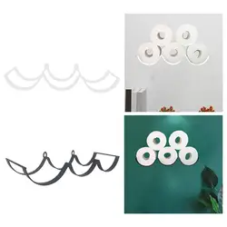 Toilet Roll Paper Holder Bathroom Kitchen 3 -Layer Paper Towels Toilet Paper Handicraft Storage Rack Towel Rack Wall Mounted