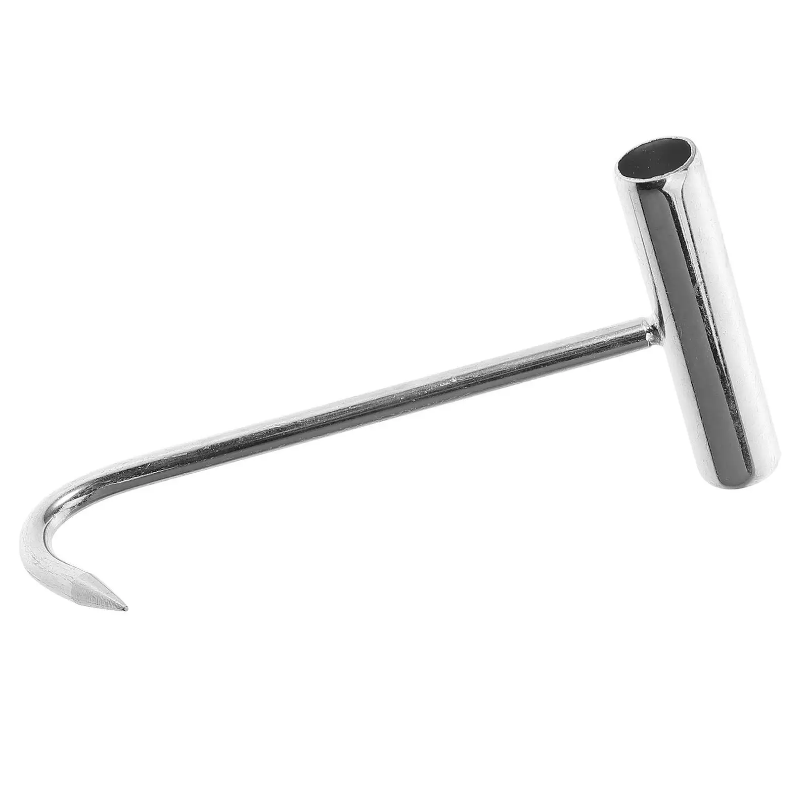 

T Shaped Meat Hooks Stainless Steel Butcher Vegetable Basket Hanger Compact Grilling Shop Supply S Hook