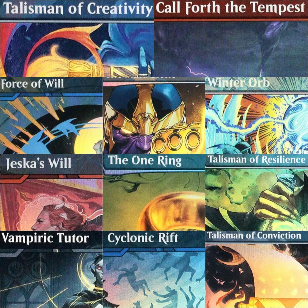 Cartas Proxy Mágicas de Alta Calidad para TCG: Foil SLD/SOA/SOC "Force of Will/Vampiric Tutor/Rat Colony" para Juegos de Cartas Coleccionables