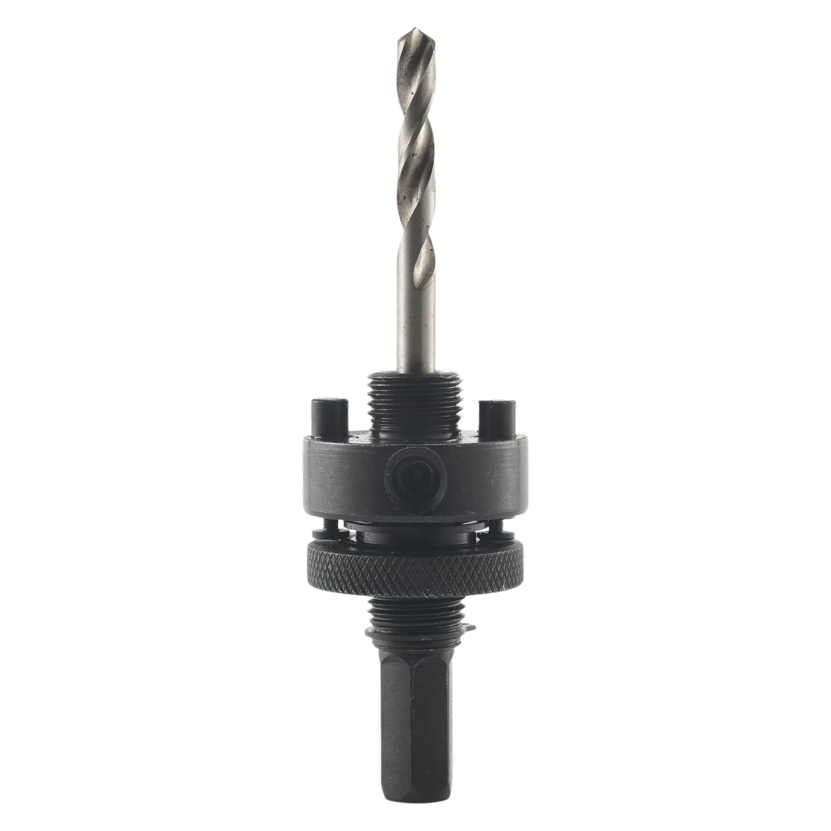 B03C-7/16 Inch Hex Shank Hole Saw Arbor, Fits 1-1/4 Inch To 6 Inch Hole Saw Quick Change Heavy Duty Alloy-Steel Mandrel With 3 1