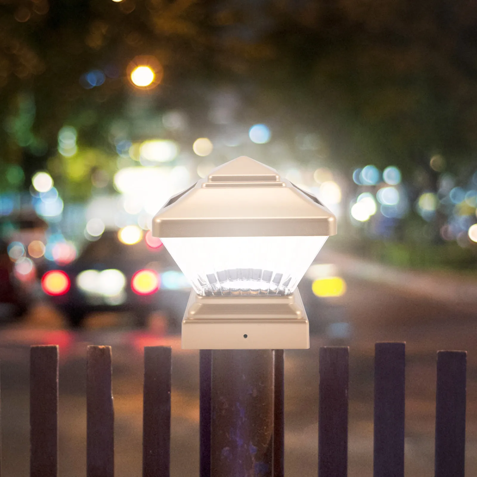 ソーラーピラーランプ-防水屋外ポストライト-ガーデン芝生装飾用-長時間照明-ip44定格