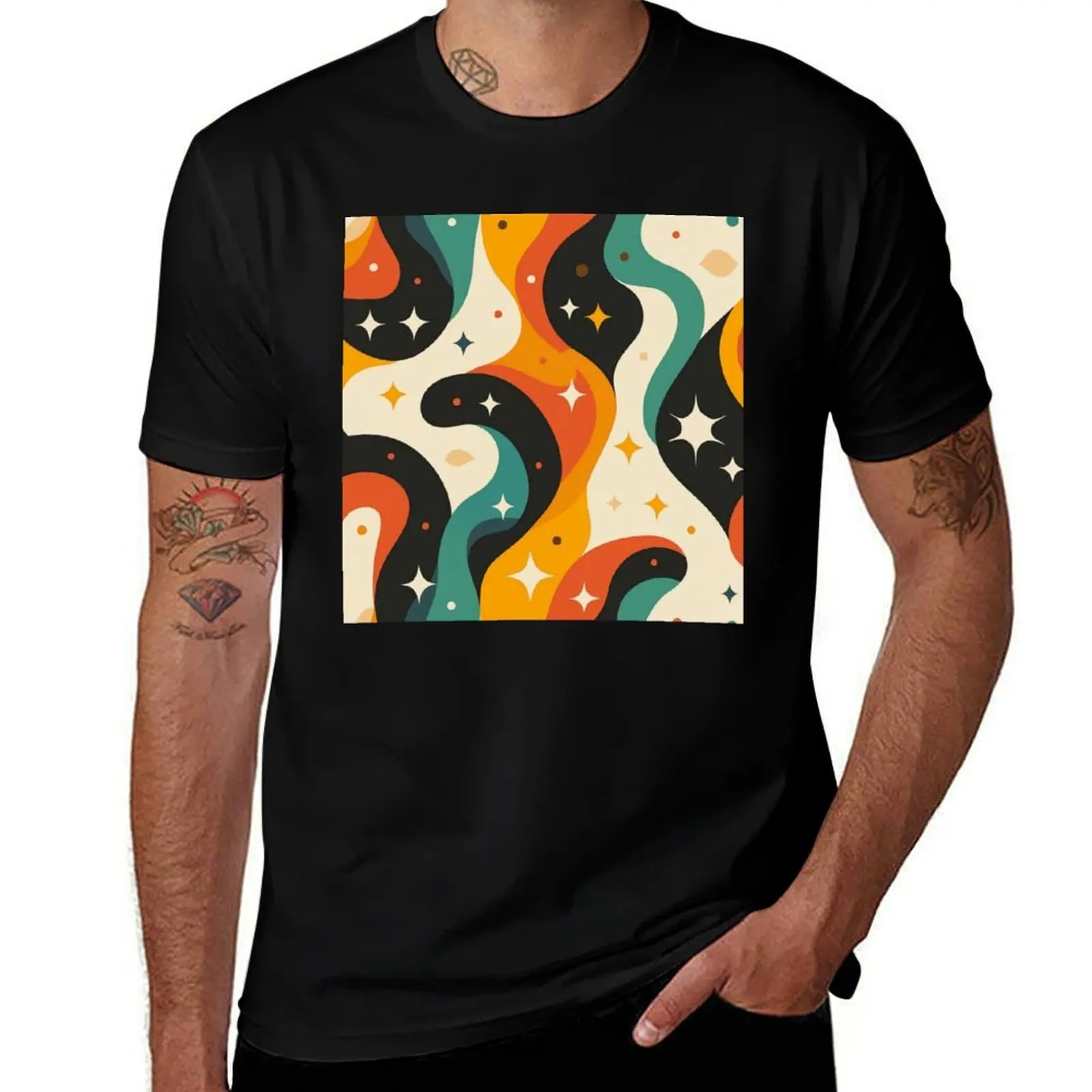 

Urban Graffiti Liquid Drip Art T-Shirt summer shirt summer top Luxury man outfits for men
