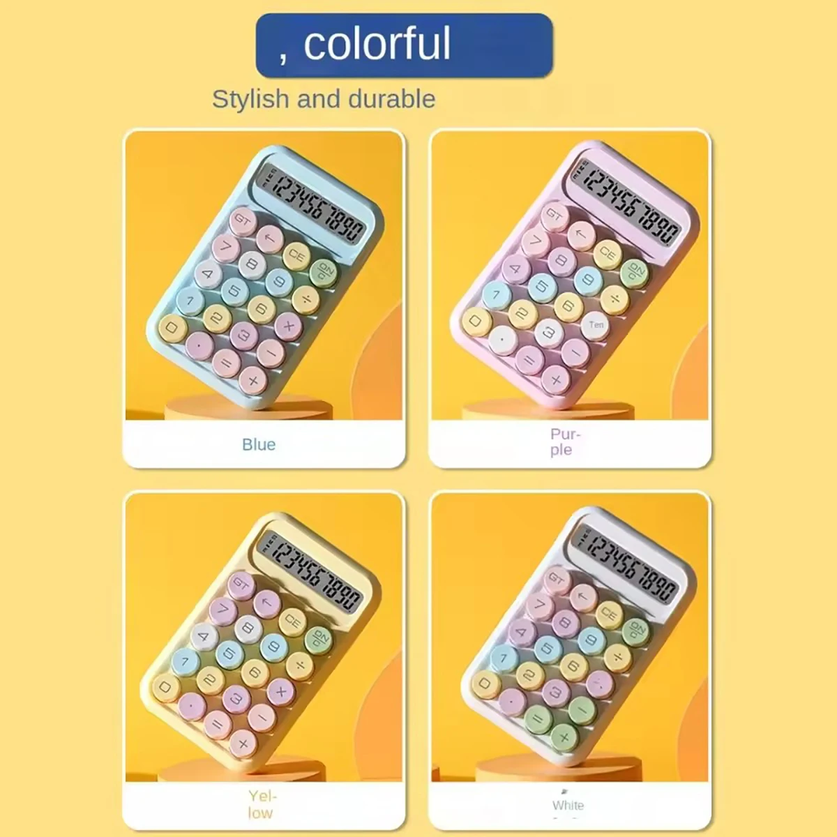 

1pc Big button portable children's calculator-a friendly counting tool suitable for children