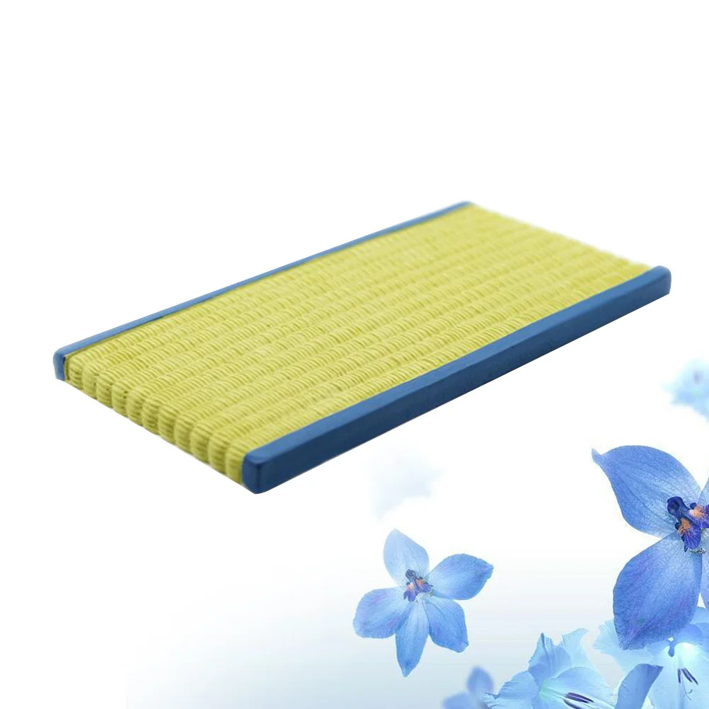 Tapete Redondo Miniatura Tatami para Decoração de Casa de Bonecas, Acessórios de Quarto Estilo Japonês, Suprimentos para Cenário de Brincadeira Infantil