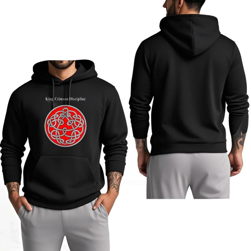 الخريف رجل انغلق أوم سستة الخريف الرجال هودي الملك قرمزي الرجال الانضباط غطاء رأس أسود كول القمم لينة القطن البلوز