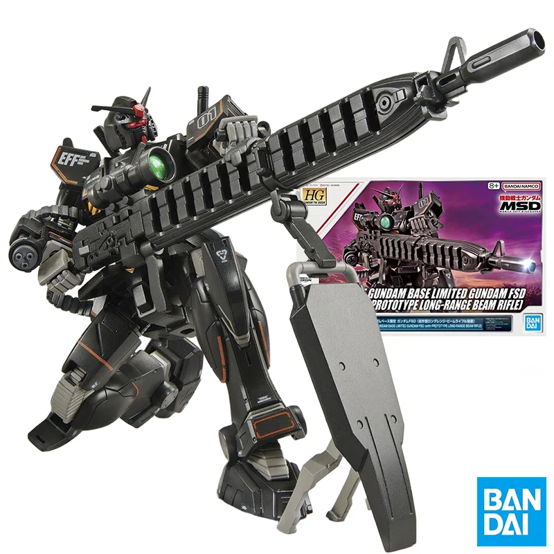 

Bandai Genuine HG THE GUNDAM BASE LIMITED GUNDAM FSD With PROTOTYPE LONG-RANGE BEAM RIFLE Anime Action Figure Assembly Model