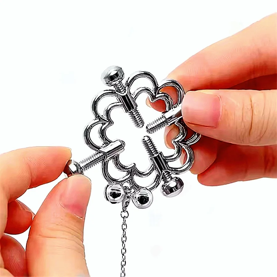 مشابك الثدي المعدنية مقاطع الحلمة قابل للتعديل الحلمة المشبك مشبك الثدي BDSM عبودية الرقيق يمزح الجنس لعب للمرأة زوجين