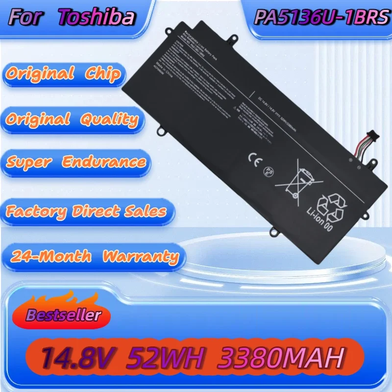 

Factory Direct Sale PA5136U-1BRS 14.8V 52WH Laptop Battery for Toshiba Portege Z30-A1301 Z30-B K10M Z30-C PA5136U Z30 Z30-A