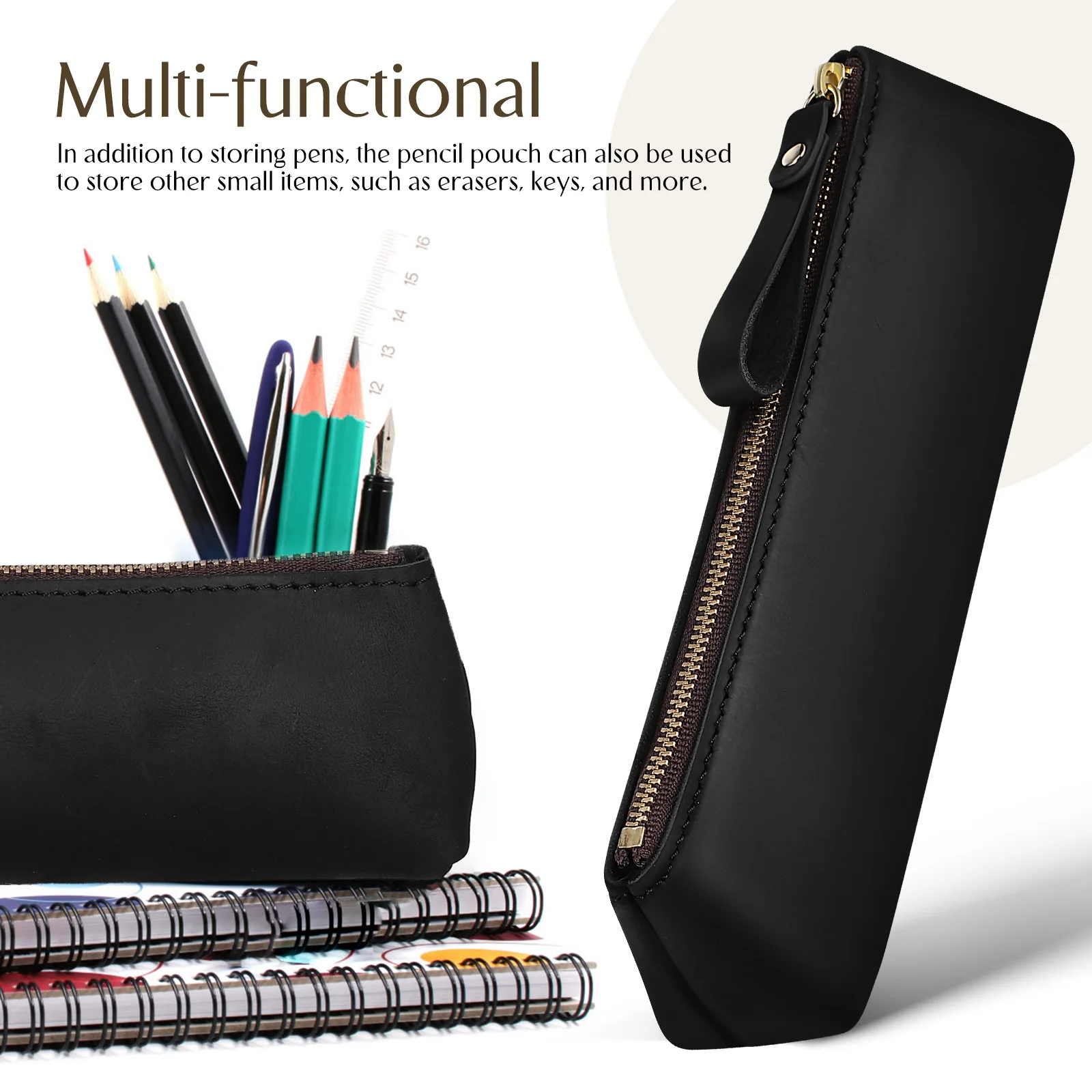 

Handmade Slim Pencil Case Small Pencil Pouch Storage Bag Pen Holder Marker Bag for Travel Classroom Pen Case