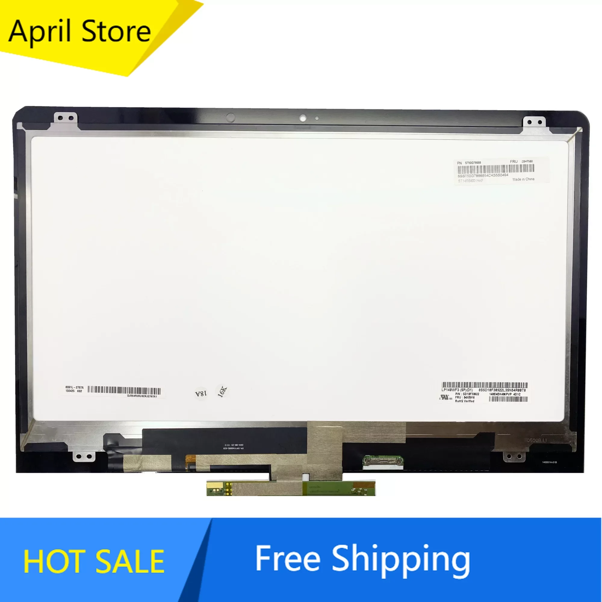 

LP140WF3-SPD1 NV140FHM-N41 14.0'' Laptop LCD Touch Screen Digitizer Assembly For Lenovo Thinkpad S3 Yoga 14 1920*1080