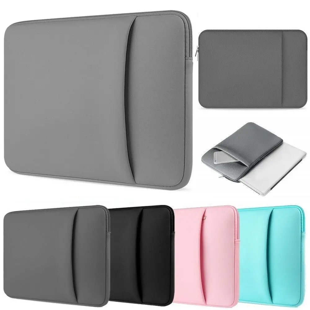 Laptop Sleeve Case Carrying Bag Cover Soft Notebook Pouch For Xiaomi Lenovo HP Dell Asus 11 13 15 inch