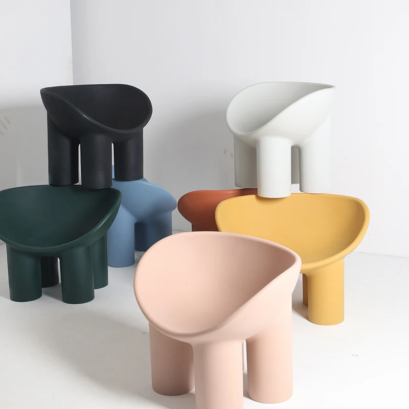 Fiberglass Nordik, Kursi Kaki Gajah Ruang Tamu, Kursi Kaki Gemuk Anak
