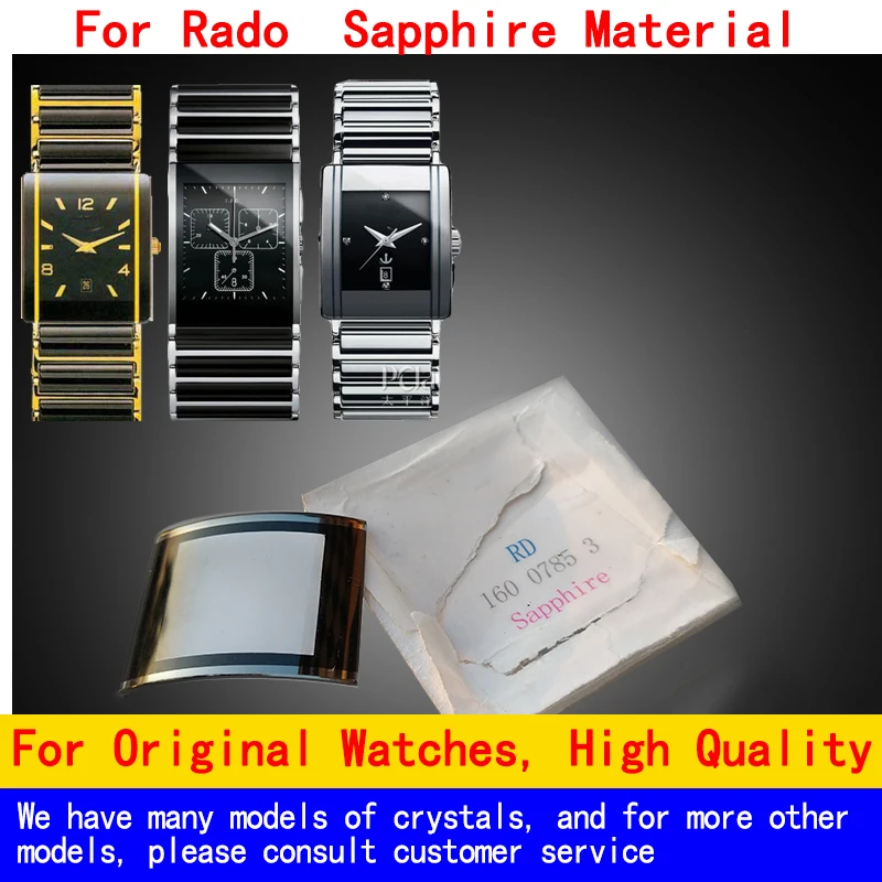 For Rado Sapphire Watch Glass 153.0339.3 153.0733.3  153.0759.3 152.0748.3 580.0852.3