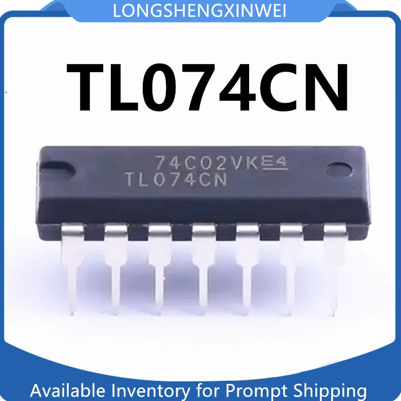 1PCS TL074CN TL074 Direct-Plug DIP14 Four-Channel Operational Amplifier IC Chip